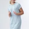 Sweet Salt Dress Stripe Contrasting Pocket Blue Stripe -Modest Clothing Sales 1395358 P Dress Stripe Contrasting Pocket Blue Stripe 71352