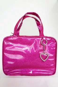 Scripture Tote Pink Glitter