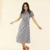 Sweet Salt Dress Knotted Waist Gingham Blue -Modest Clothing Sales Dress20Knotted20Waist20Gingham20Blue 18829