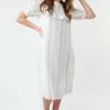 Sweet Salt Dress Ruffle Yoke Cuffed Sleeve White/Gray -Modest Clothing Sales Dress20Ruffle20Yoke20Cuffed20Sleeve20WhiteGray2042837