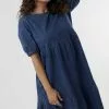 Sweet Salt Dress Tiered Midi Denim -Modest Clothing Sales Dress Tiered Midi Denim 64642