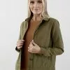 Sweet Salt Rounded-Collar Jacket Olive Green 1 Sweet Salt Rounded-Collar Jacket Olive Green -Modest Clothing Sales Jacket20Top20rounded20Collar20Olive20Green 8108