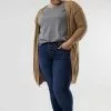 Sweet Salt Long Chunky Knit Cardigan Top Tan -Modest Clothing Sales Long Chunky Knit Cardigan Top Tan 64320