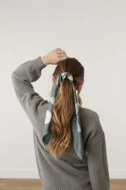 Scarf Green Floral 28 Inch