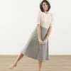 Sweet Salt A-Line Plaid Midi Skirt Gray -Modest Clothing Sales Skirt20A20Line20Plaid20Midi20Gray 16763