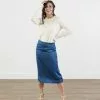 Sweet Salt Skirt Midi Silk Slip Dark Teal -Modest Clothing Sales Skirt20Midi20Silk20Slip20Dark20Teal 36102