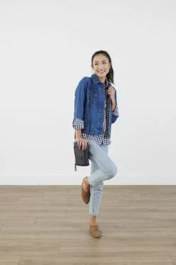 Sweet Salt Top Denim Jacket Light Wash