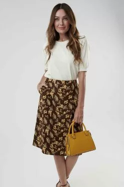 Sweet Salt True Wrap Skirt Brown