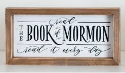 Read The Book Of Mormon Wood Plaque
