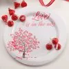 Love Is In The Air Plate White Melamine 9 In -Modest Clothing Sales 1088458 LOVE IS IN THE AIR PLATE WHITE MELAMINE 9 IN