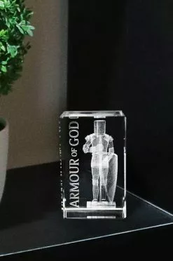 Crystal Cube Armour Of God