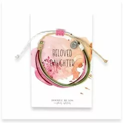 Doodle Beads Thread Bracelet Beloved Daughter