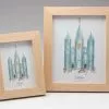 Salt Lake Temple Watercolor Framed Art -Modest Clothing Sales 1219876 1308488 SALT LAKE TEMPLE WATERCOLOR FRAME ART 5x7 8x10 1