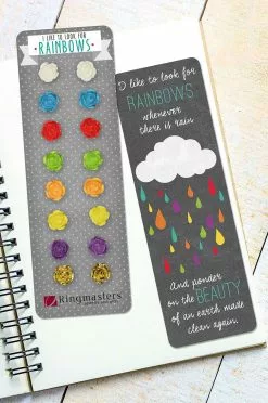 Baptism Rainbow Earrings And Bookmark