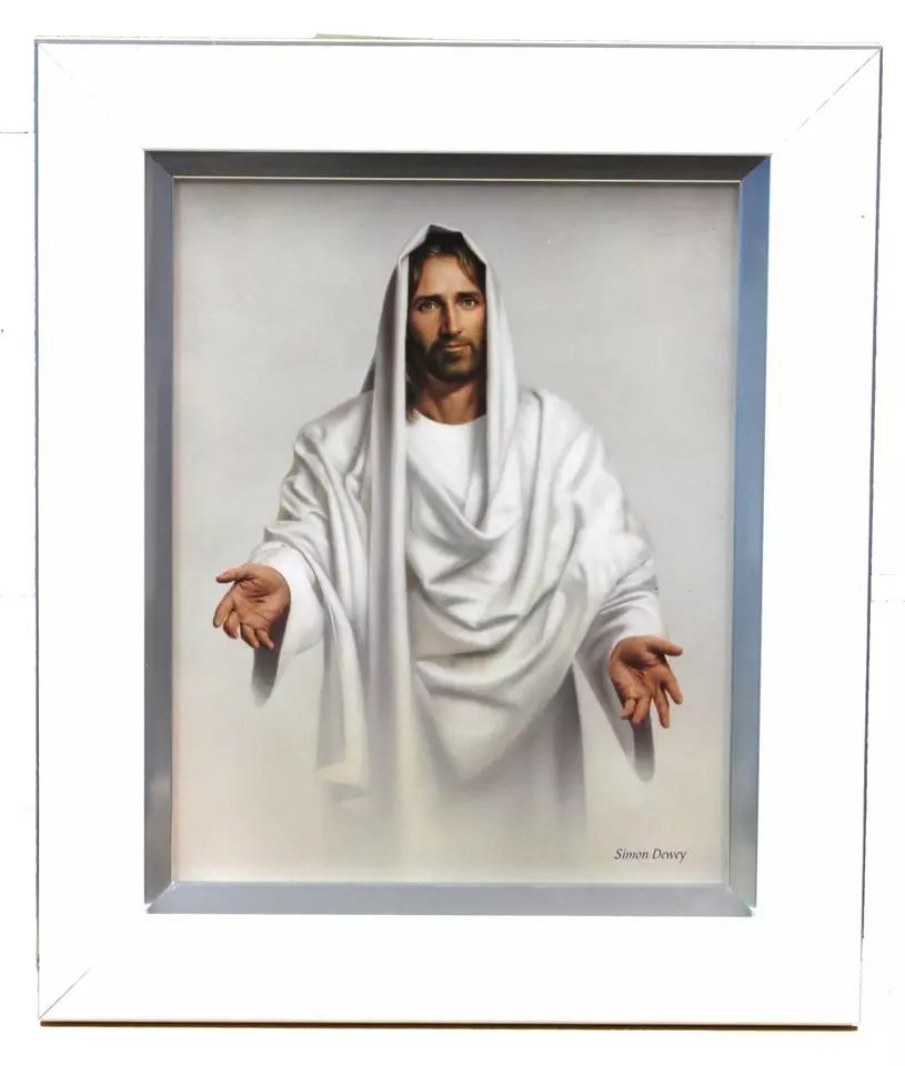 Simon Dewey Abide With Me 11x13 Textured Light Frame 3 Simon Dewey Abide With Me 11x13 Textured Light Frame