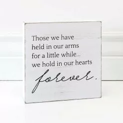 Adams & Co Those We Have Held In Our Arms 4x4 White Black