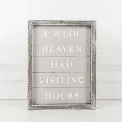 Adams & Co I Wish Heaven Had Visiting Hours 8x10 Gray