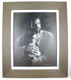 David Bowman Peace 8x10 Natural Gray With Silver Trim