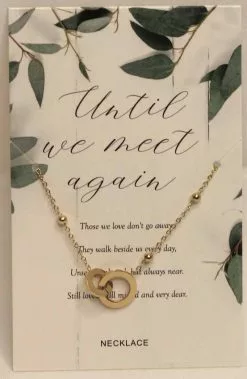 Memorial Necklace Until We Meet Gold