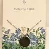 Memorial Necklace Forget Me Not Silver -Modest Clothing Sales 131564620memorial20necklace20forget20me20not