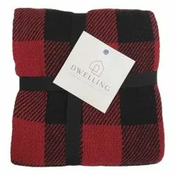 Throw Blanket Buffalo Check Red/Black