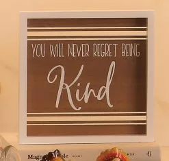 You Will Never Wall Decor Brown