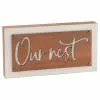 Our Nest Wall Decor Brown 6 Inch -Modest Clothing Sales 1323993 OUR NEST WALL DECOR BROWN 6 INCH