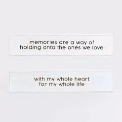 Adams & Co Reversible 2 In 1 Memories/With My Heart 10x2