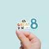 Doodle Beads Sticker It's Great To Be 8 Blue -Modest Clothing Sales 1385939 Sticker It s Great To Be 8 Blue