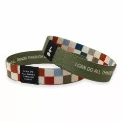 Doodle Beads Wristband Bracelet I Can Do All Checkered 4.5-7"