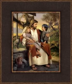 Simon Dewey As I Have Loved You 12x14 Dark Frame