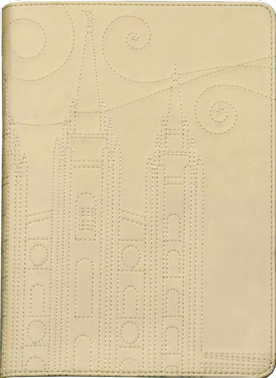Cream Stitched Temple Journal 3 Cream Stitched Temple Journal