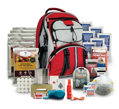 Survival Backpack 5-Day Supply Red 3 Survival Backpack 5-Day Supply Red