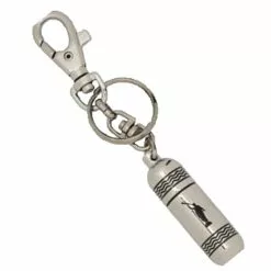 Oil Vial Keychain Angel Moroni Chrome