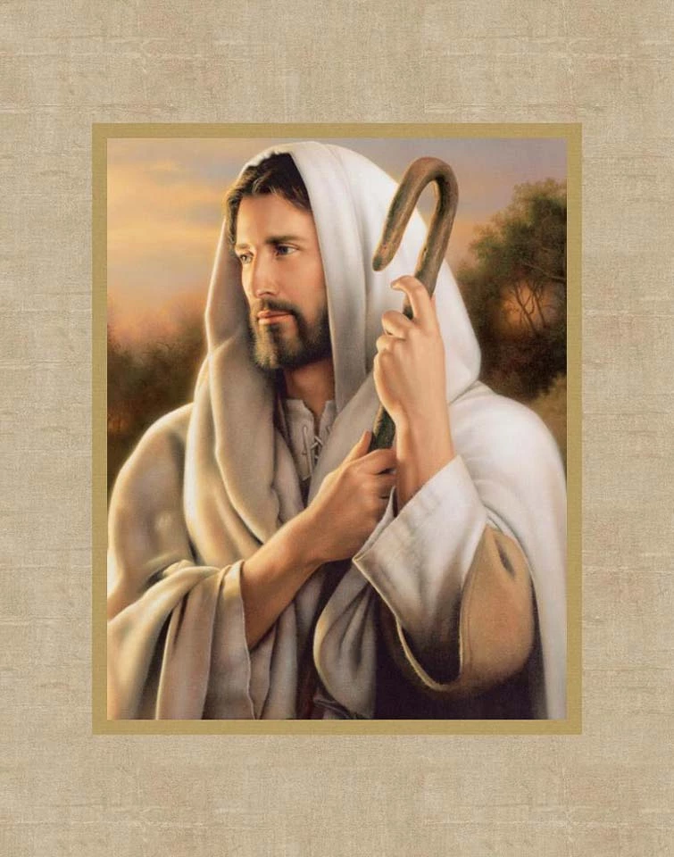 Simon Dewey The Good Shepherd 8x10 Matted Print 3 Simon Dewey The Good Shepherd 8x10 Matted Print
