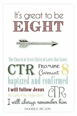 Doodle Beads Tie Bar Great To Be 8 Silver