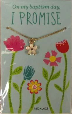 Necklace Gold Flower I Promise