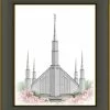 Brent Borup Boise Temple 30x36 Black/Gold Frame -Modest Clothing Sales Boise2024x30201226041