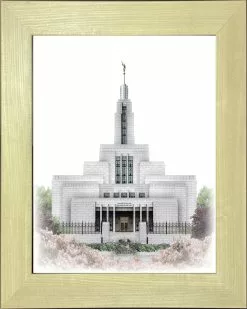 Brent Borup Draper Temple 30x36 Natural Frame
