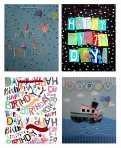Happy Birthday Gift Bag Assorted Medium