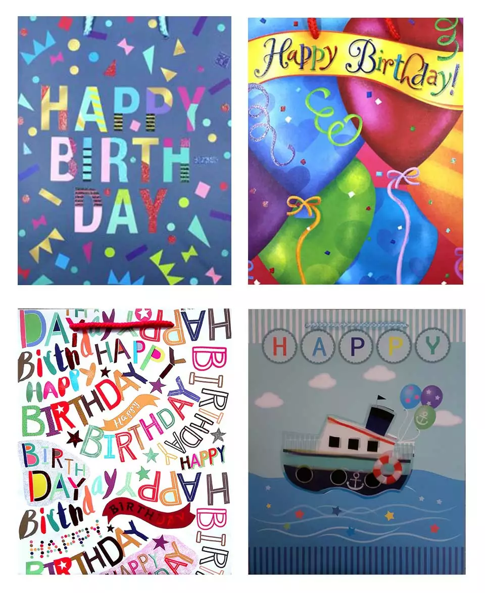 Happy Birthday Gift Bag Assorted Small 3 Happy Birthday Gift Bag Assorted Small