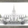 Brent Borup Idaho Falls Temple 15x18 Gray Frame -Modest Clothing Sales IDF2011x14201225969