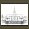 Brent Borup Idaho Falls Temple 30x36 Black/Gold Frame -Modest Clothing Sales IDF2024x30201225990
