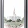Brent Borup Jordan River Temple 19x23 Silver Frame -Modest Clothing Sales Jordan20River2016x20201226676