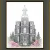 Brent Borup Logan Temple 30x36 Black/Gold Frame -Modest Clothing Sales Logan2024x30201225891