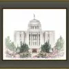 Brent Borup Meridian Temple 30x36 Black/Gold Frame -Modest Clothing Sales Meridian2024x30201226140