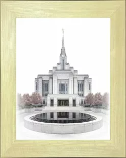 Brent Borup Ogden Temple 30x36 Natural Frame