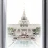 Brent Borup Phoenix Temple 19x23 Silver Frame -Modest Clothing Sales PHX2016x20201226171