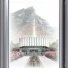 Brent Borup Provo Temple 19x23 Silver Frame -Modest Clothing Sales Provo2016x20201226577