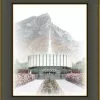 Brent Borup Provo Temple 30x36 Black/Gold Frame -Modest Clothing Sales Provo2024x30201226591